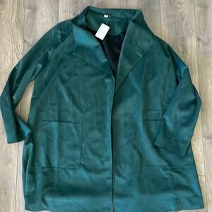NWT CATO Open Long Suede Like Blazer Size XL